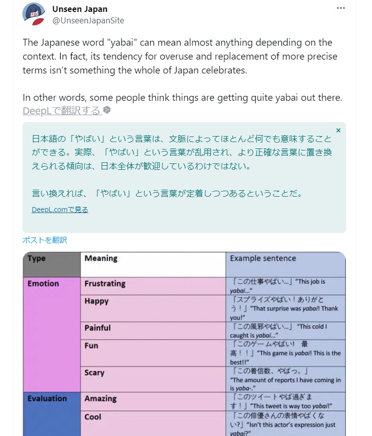 【難解】『ヤバイ』の意味がわからなくて日本語習得を断念する外国人が急増